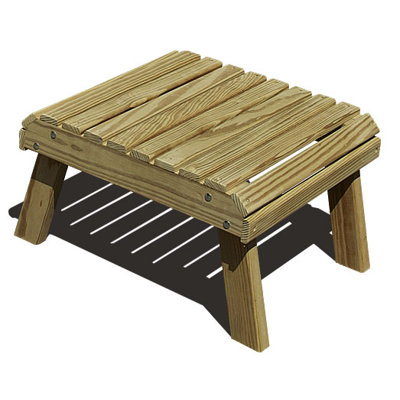 Pine Outdoor Ottoman