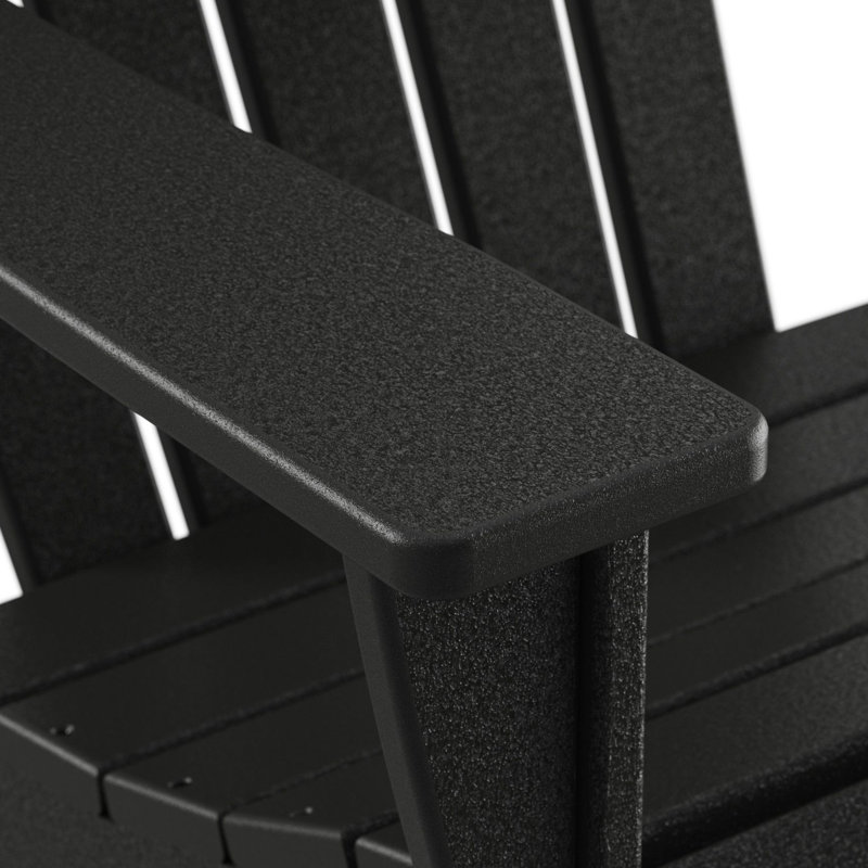 Chaise Adirondack POLYWOOD Nautical, Noir