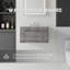 Meuble-lavabo flottant avec comptoir en marbre de culture et portes à fermeture en douceur-849903824