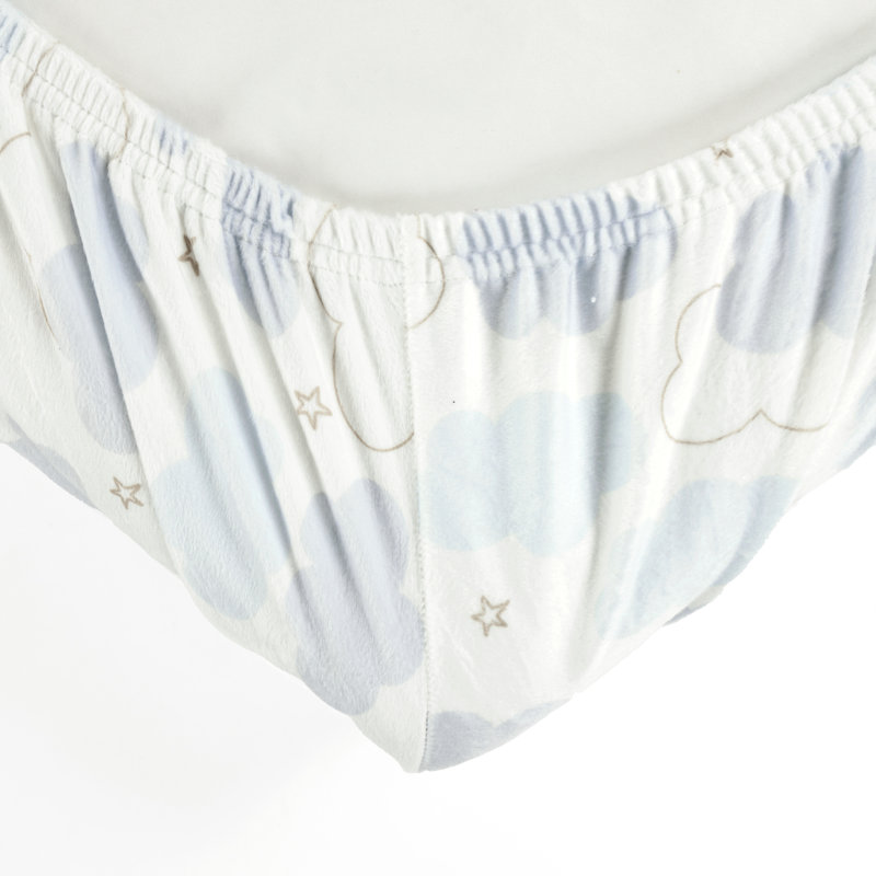 Drap-housse pour lit de bébé Goodnight Little Moon Clouds
