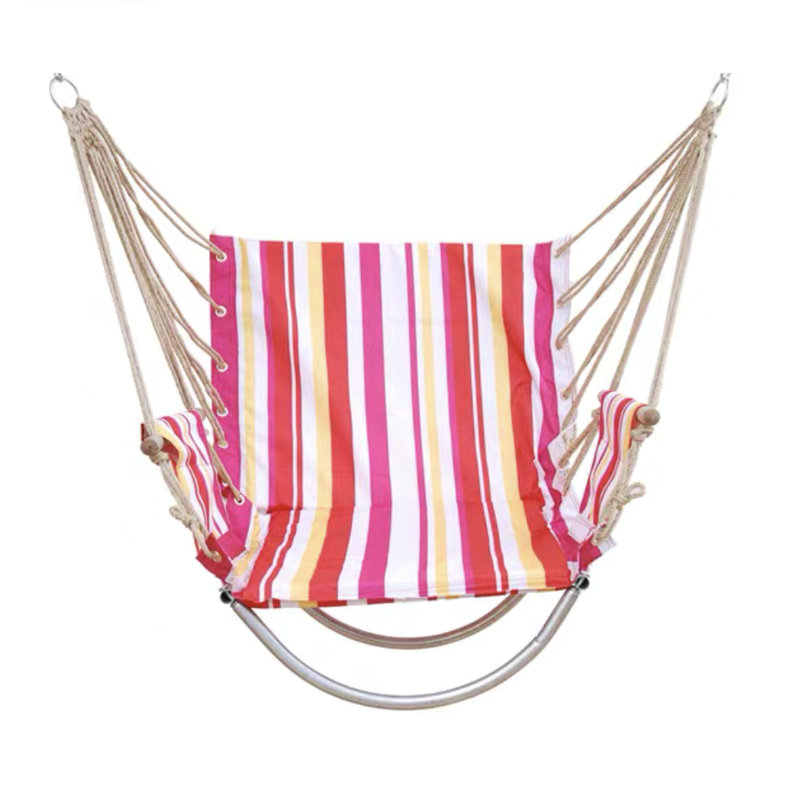 Chaise de hamac portative suspendue en coton - rouge, rouge