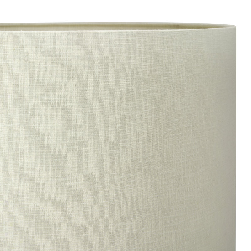 Lino Self Lined Linen Drum Shade, 23cm H x 35cm W x 35cm D, Pastel Turquoise