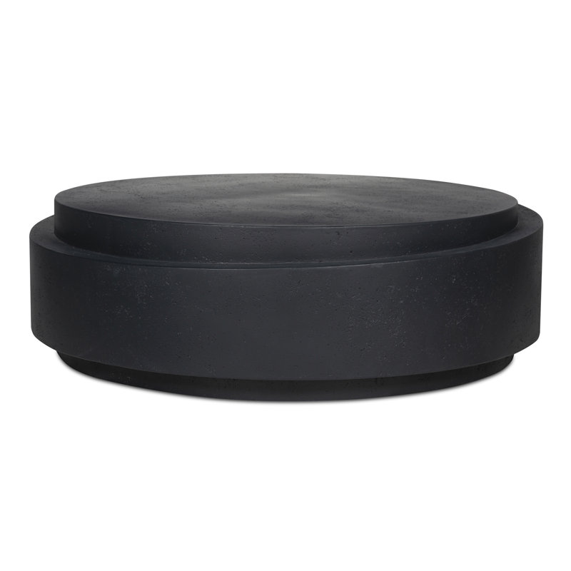 Table basse d'extérieur ovale L 48 po x l 48 po Anouge, Noir