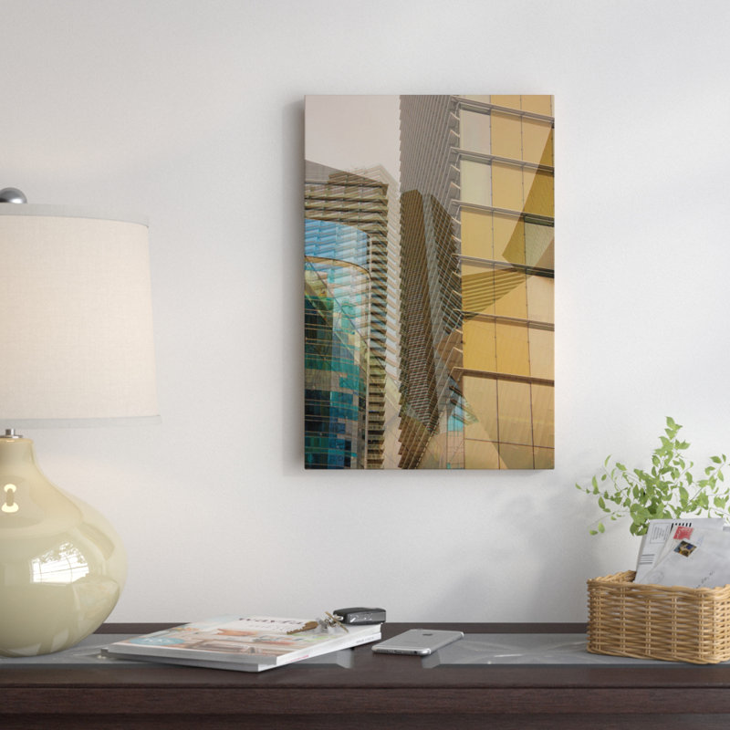 «Double Take II», impression sur toile, Papier d'art encadré noir, Blanc, H 24 po x l 16 po x P 1 po