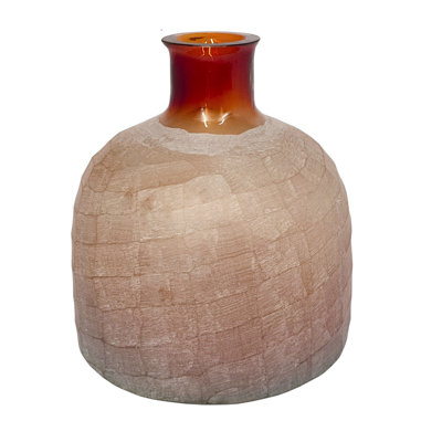 D7.5X8" Glass Vase