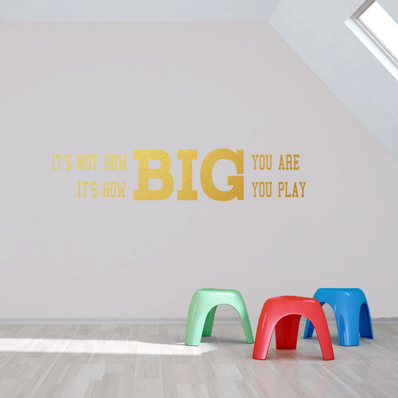 Adhésif décoratif «how you play you play, Or