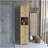 Linen Cabinet Albany, Four Interior Shelves, Light Oak Finish-1732662108