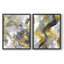 ABSTRACT Series cmxxxiv - reproduction encadrée de qualité supérieure - prête à être accrochée - aucun clou requis - aucun clou requis-1254403848-1254403888