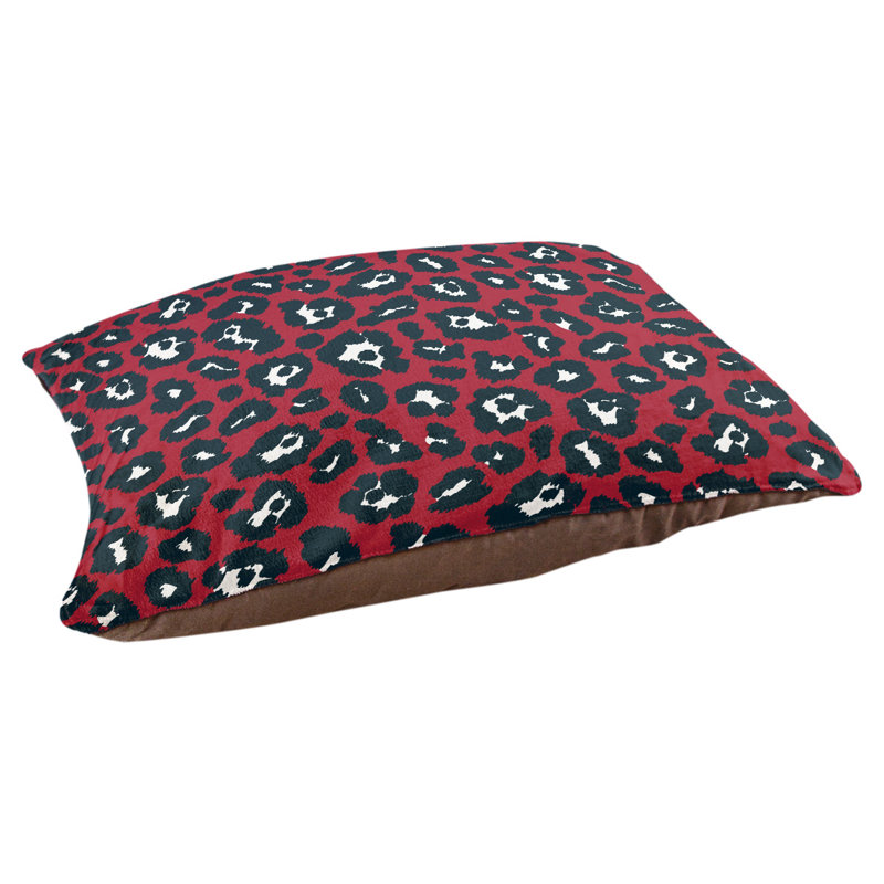Lit pour chat Designer, Rouge bataille / blanc / bleu acier profond, Grande taille L 42 po x l 52 po