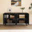 Buffet avec portes à motif ondulé-1677509424