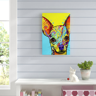 « chihuahua », impression sur toile tendue