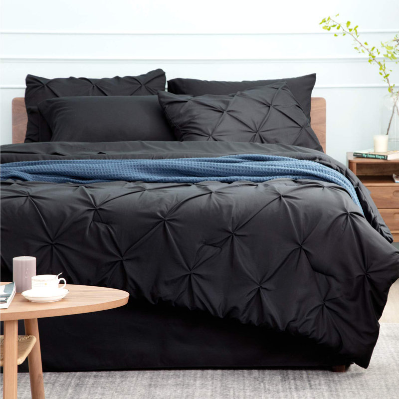 Polyester Percale Comforter, Black