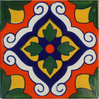 Carreau mexicain TalaMex Urecho Talavera 2 pièces x 2 po 2 pièces