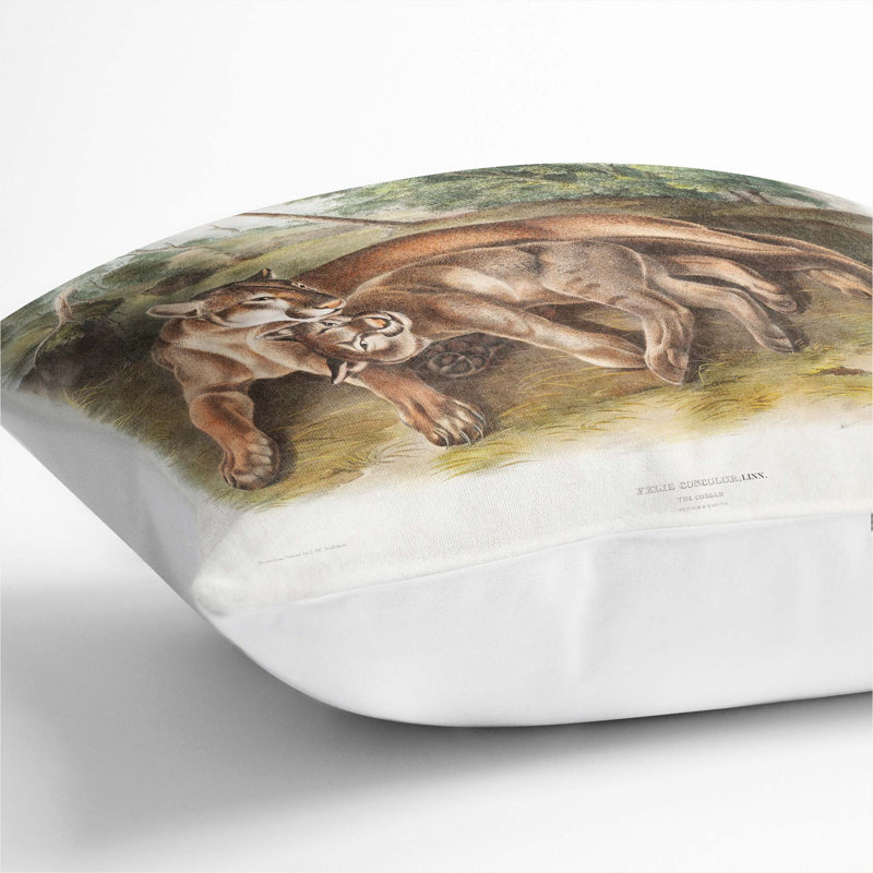 Square Throw Cushion, 40cm H x 40cm W x 15cm D, White
