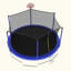 Trampoline 16FT avec barre d'équilibre et panier de basketball, trampoline d'extérieur renforcé de type ASTM avec filet d'enclos-128537978