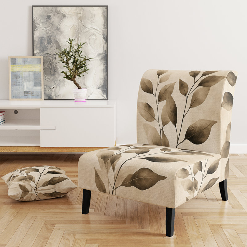 Fauteuil de chambre Leaves, Slipper Armless