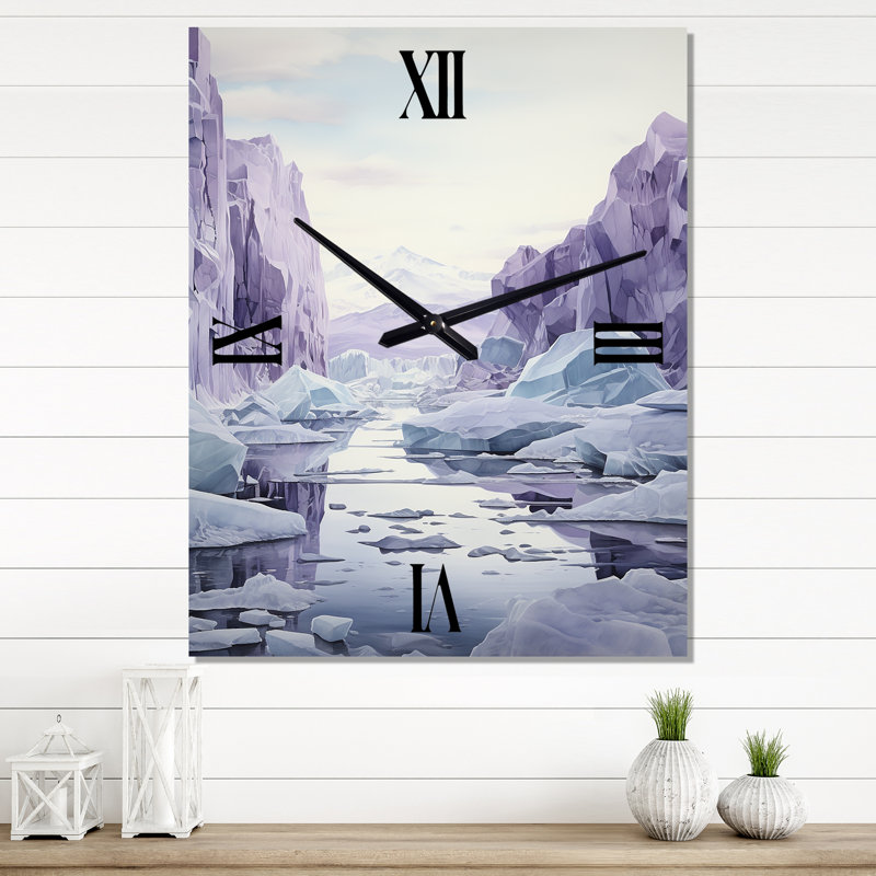Anantram - Horloge murale paysage et nature surdimensionnée, Moyen