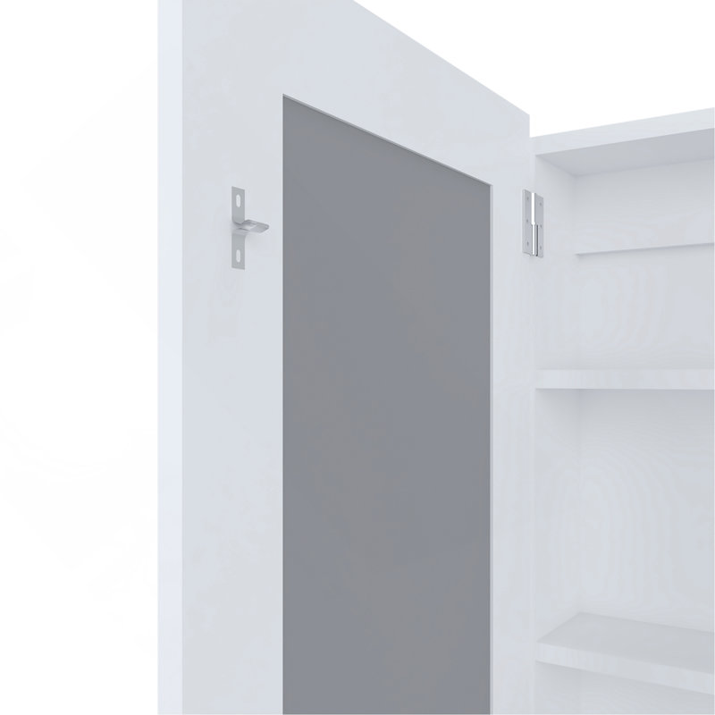 Pharmacie avec miroir inclus Parks, Blanc
