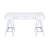White High Gloss Desk With Plug And 2 Storage Compartments, Modern Office Furniture Table Drawers, Glossy Finish, Rectangular