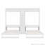 Lits escamotables à double paroi avec armoires et tablettes-286847982