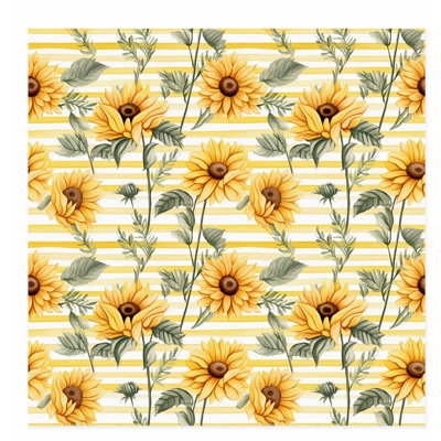 Motif de tournesols à motif floral