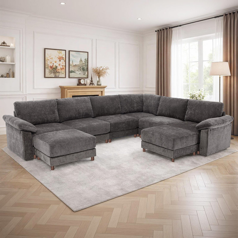 Canapé modulaire moderne pour le salon, Gris chenille