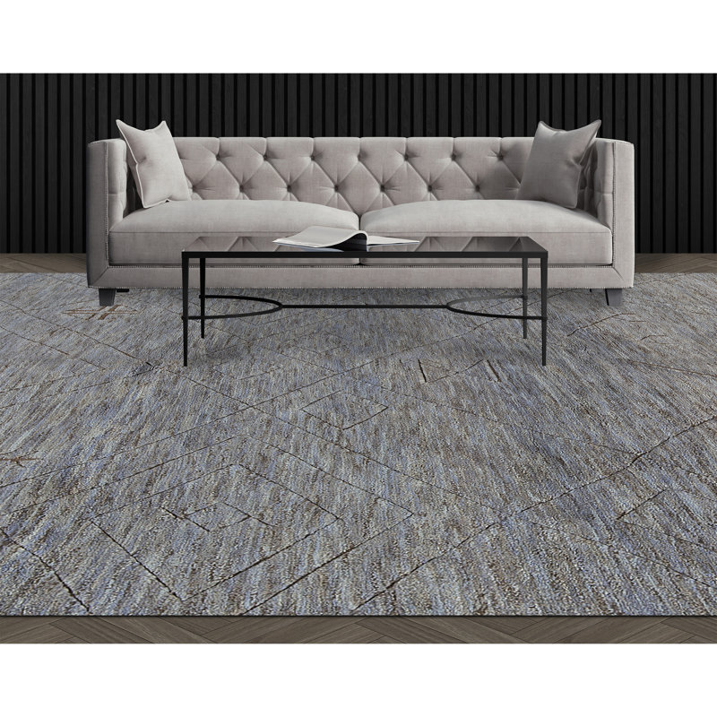 One-of-a-Kind Hand-Knotted High-Quality Gray/Brown Area Rug