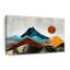 Coucher de soleil sur les montagnes, reproduction sur toile-18881460
