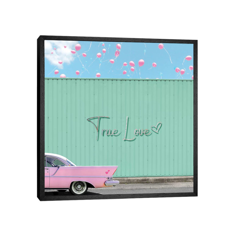 True Love by Erin Summer - Print on Canvas, 45.72cm H x 45.72cm W x 3.81cm D, Black Framed