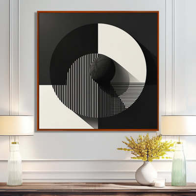 Geometric Balance Monochrome Essence - Minimalism Wall Art Decor
