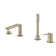 Lineare™ Double Handle Deck Mounted Roman Tub Faucet with Diverter and Handshower