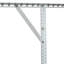 Support de rangement de garage en métal robuste de 2 x 8 pi, blanc, capacité de support de 400 lb, hauteur de 22 à 40 pouces modifiables, espace de plafond récupéré blanc supportant un poids de 450 lb, plancher réglable et transparent pour