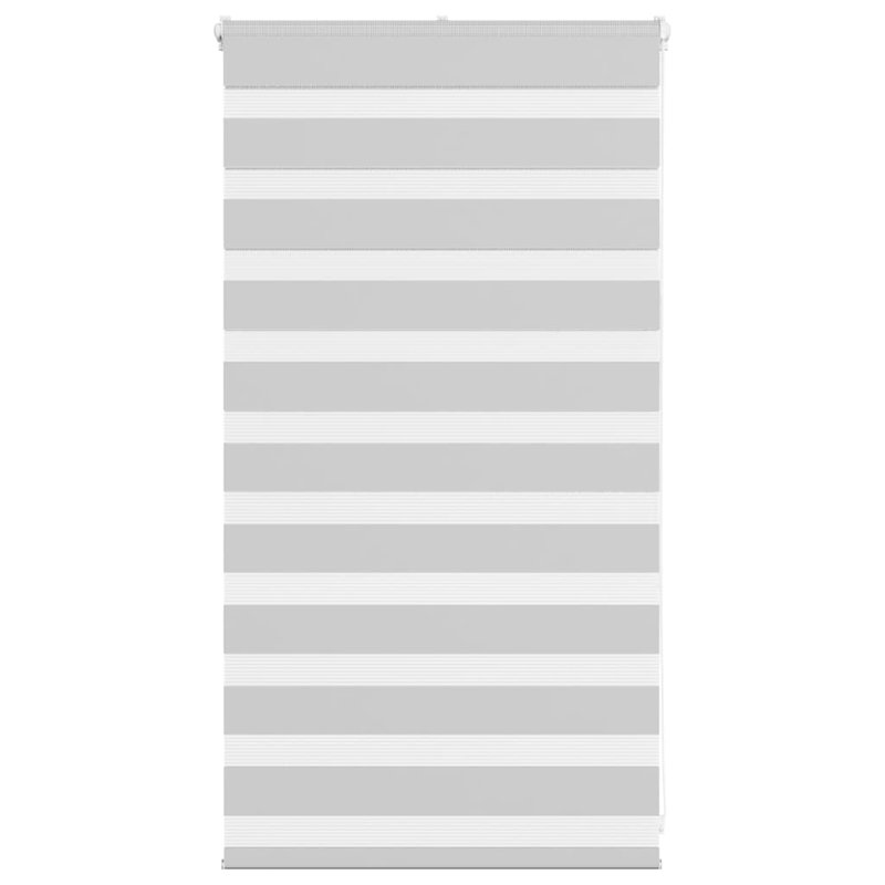 George Oliver Zebra Blind Polyester, Light Grey, 90cmW x 100cmL