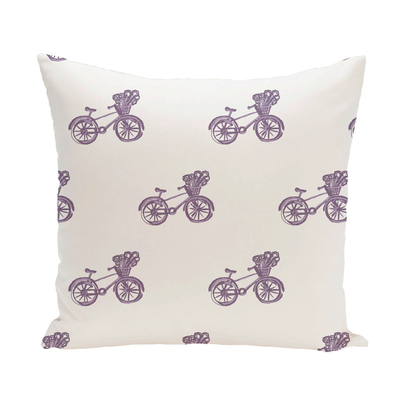 Housse et insert de coussin d'extérieur carré Machen, Hyacinthe, 18 po x 18 po