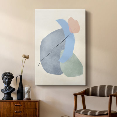 Pastel Assemblage II - Gallery Cavas