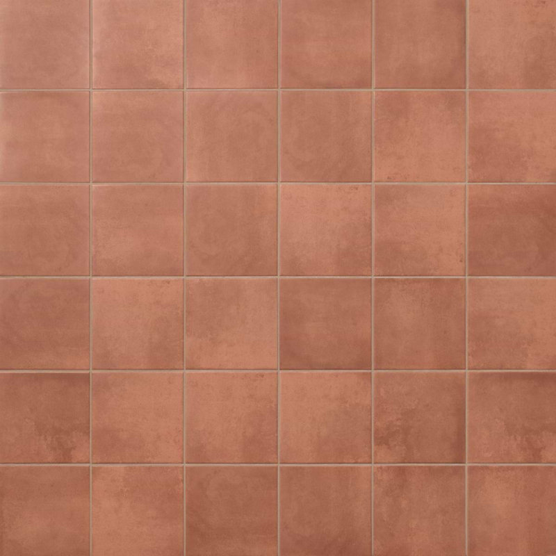 Geode 7.87 In. X 7.87 In. Matte Porcelain Floor And Wall Tile (10.76 Sq. Ft. / Case), Cement Terracotta