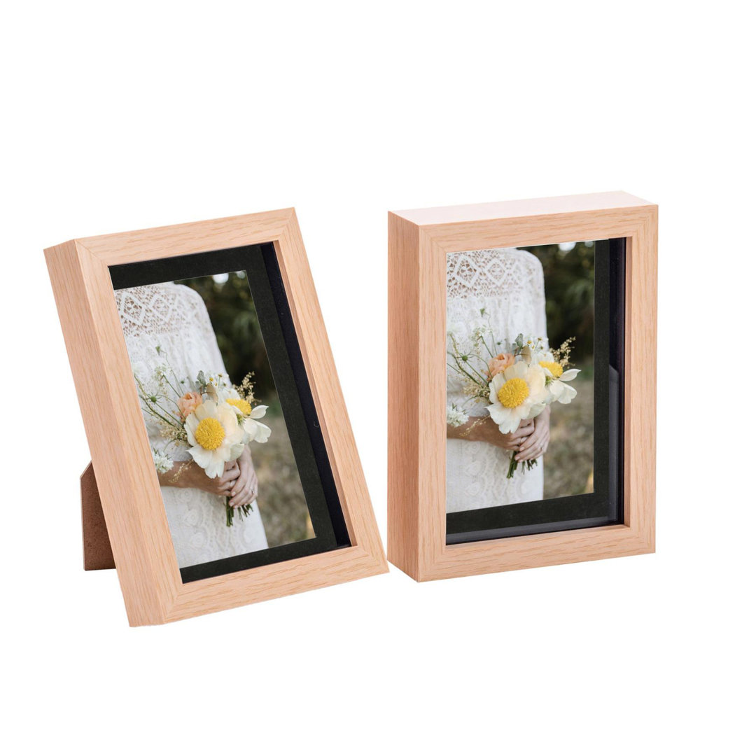 Nicola Spring - 3D Box Photo Frames - 5 x 7" with 4 x 6" Mount