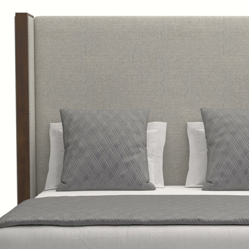 Lit tapissier standard à profil bas Dipson, Revolution® gris, Grand, Mi-haute