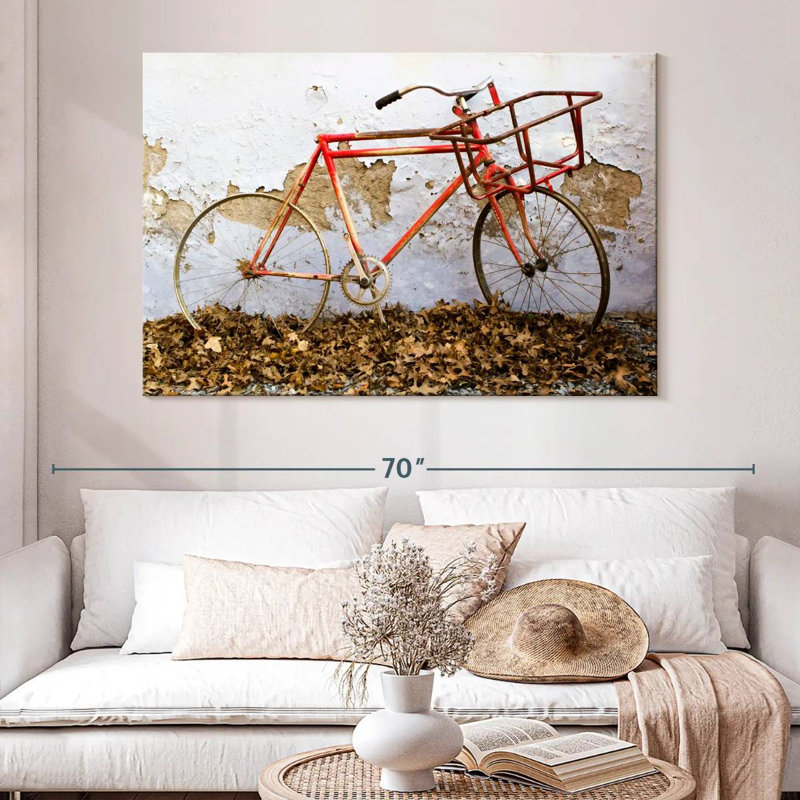 Mehar Rusty Bicycle, 34" H x 51" W