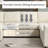 Praylow 110.75"W LAF U-shape Chenille Sectional, Storage Chaise-1610910480