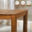 Banc de douche en teck 32 po - Tabouret de douche en bois massif pour douche intérieure, siège de salle de bain imperméable, utilisation intérieure / extérieure - Capacité de 350 lb