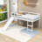 Twin Size Wood Loft Bed with Slide-65982868