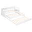 Lit de jour simple en bois TG, blanc, 2 lits gigognes, 3 espaces de rangement, de chargement et peu encombrant-794286145