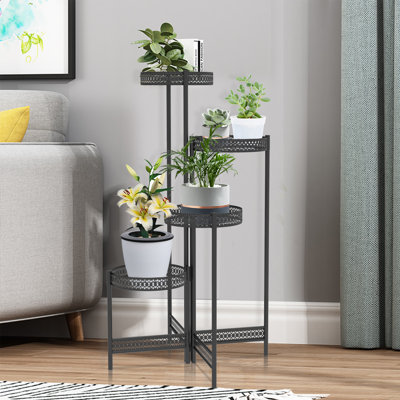Hamill Iron Plant Stand 4 Tier