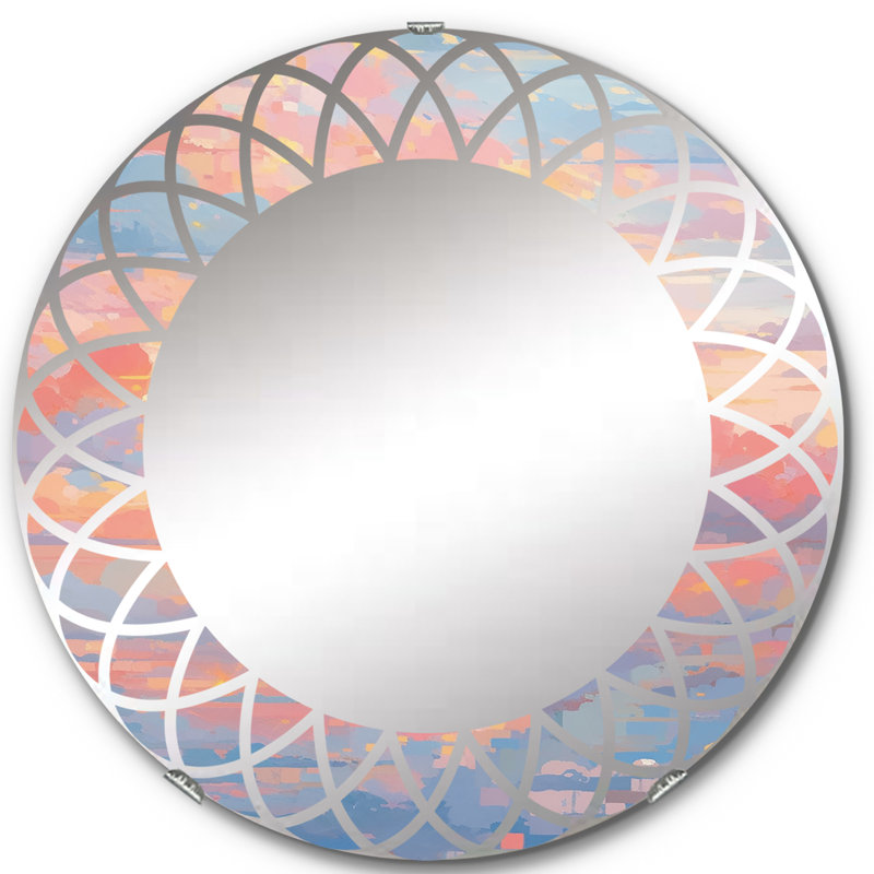 Miroir mural rond Ophira, 24 po x 24 po