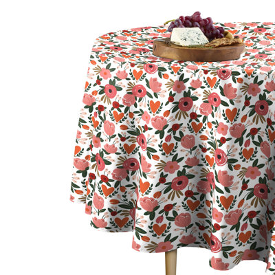 Castina Floral Bloom Round Tablecloth