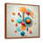 Toile avec cadre flottant brun