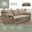 Canapé rustique Union en tissu camouflage Superflauge