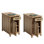Ensemble de 2 tables de bout et station de charge Callison