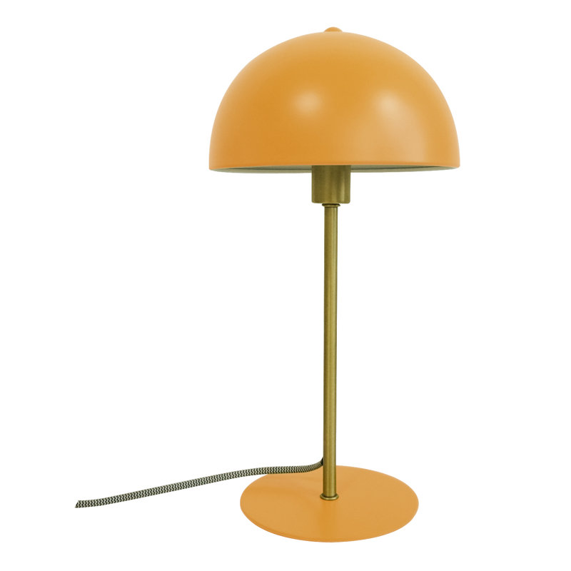 Bonnet Metal Table Lamp, Curry Yellow